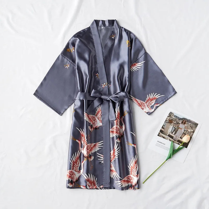 peignoir kimono femme long