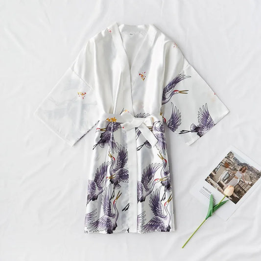 peignoir kimono femme long