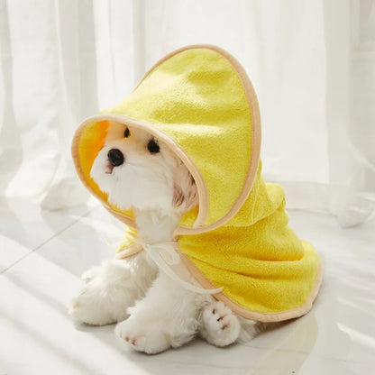 peignoir pour petit chien