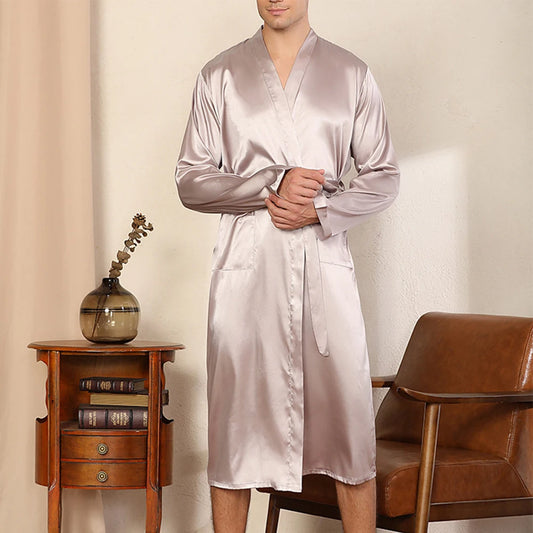 peignoir homme en satin